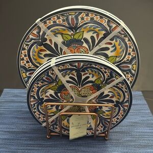 8pc ARTISAN De LUXE HOME Paisley Print Melamine Set - 100% Melamine